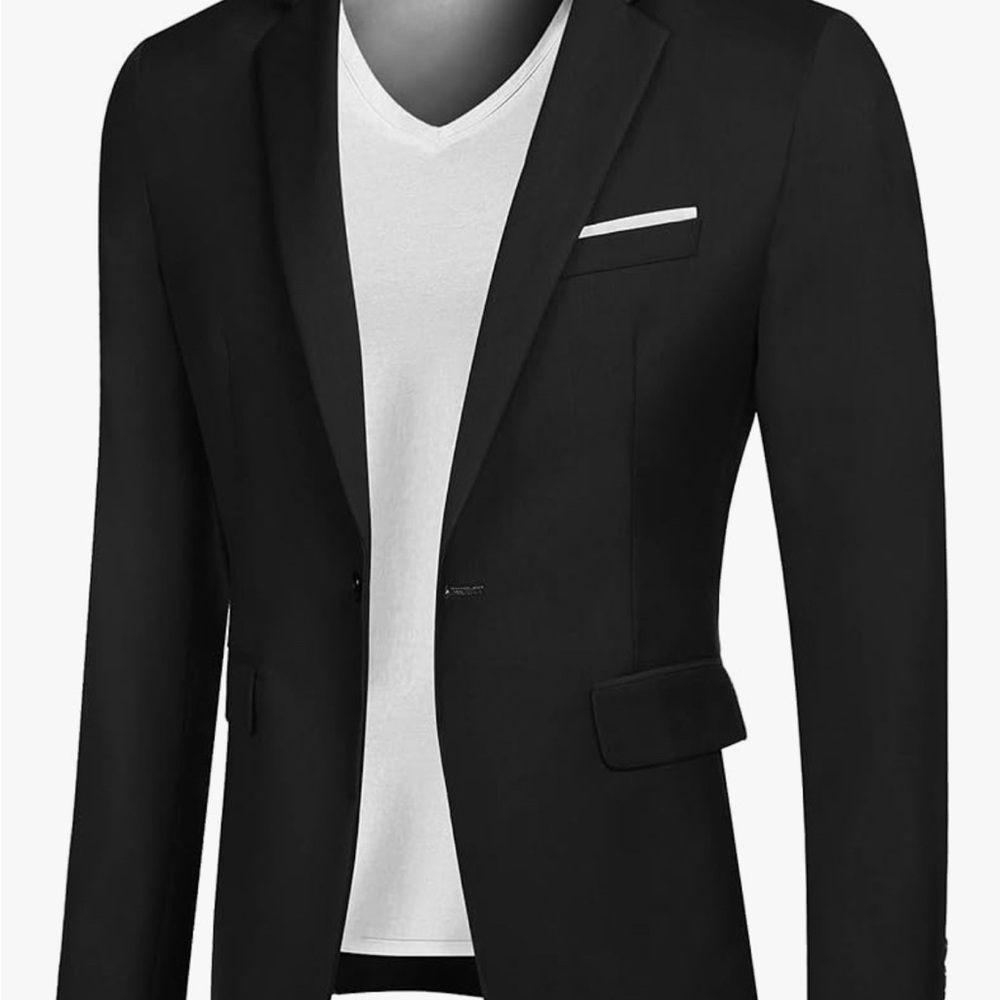 COOFANDY Mens Blazer Sport Coats Casual Slim Fit Suit Jacket 1 Button Blazer Sm